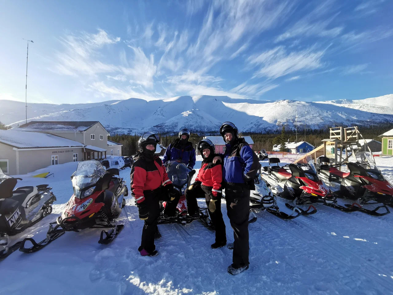 Snowmobile safari in Murmansk